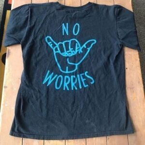 No Worries Blue Crown T-SHIRT